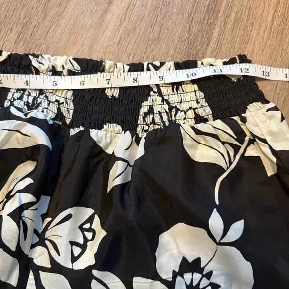 Anthropologie Pinkerton Silk Pants Women’s Small Black White Floral Boho Hippie - Picture 8 of 12